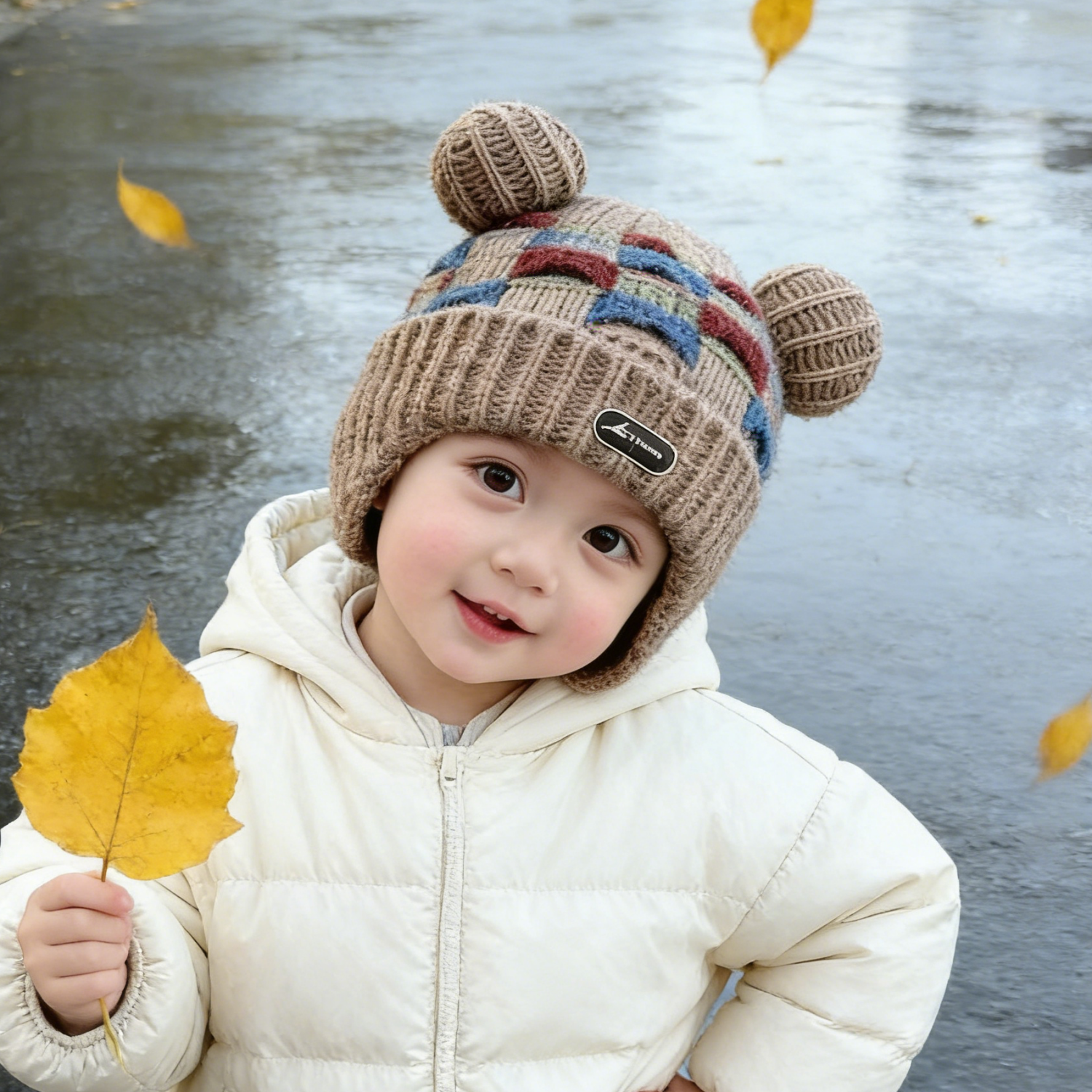 宝宝帽子冬季保暖帽可爱男童户外防风针织护耳帽女童加绒毛线帽子,童装/婴儿装/亲子装,帽子,淘宝优惠券,粉丝福利购,淘宝优惠卷