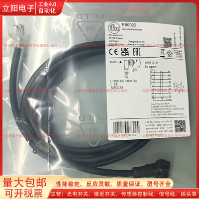 PVC延长线传感器E80022全新