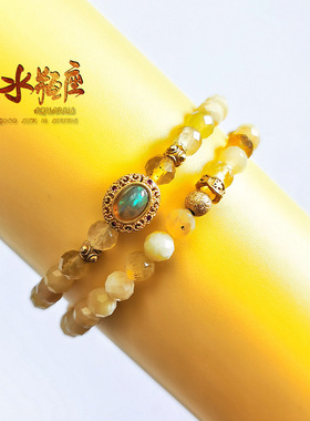 水瓶座2024转运珠手链高级感礼物