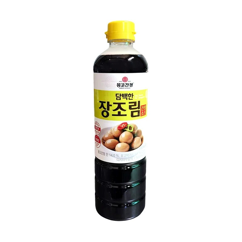 韩国进口梦古炖菜炒饭酱油840ml清淡酱油韩式炒菜炖菜香菇五花肉