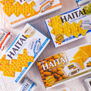 韩国进口HAITAI海太原味苏打饼干扁桃仁奶酪薯仔7小包/盒