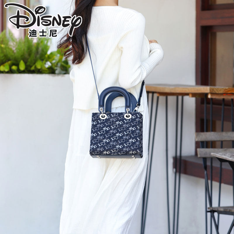 迪士尼包包官方正品手提戴妃包女士单肩手提包2025新品生日送礼物