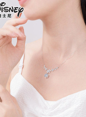迪士尼银饰项链女士新品