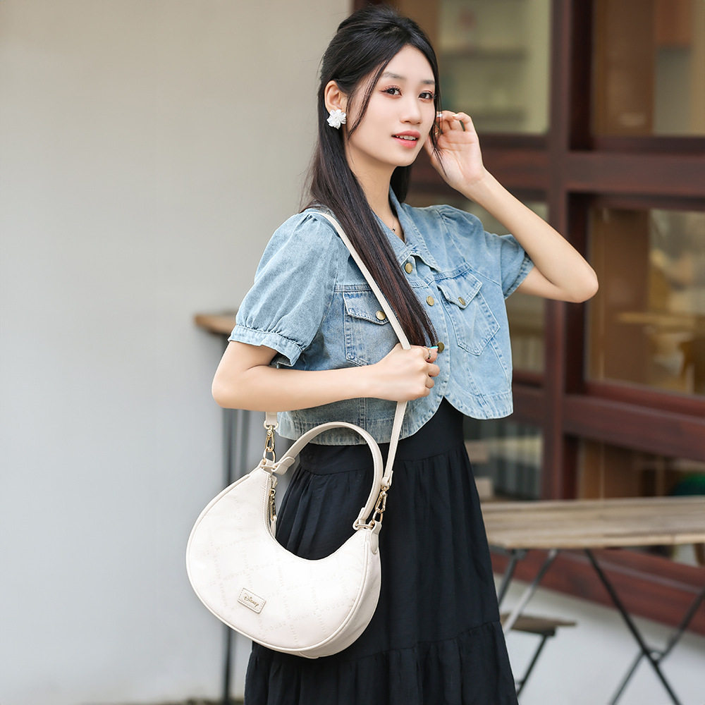 迪士尼包包官方正品2024米奇高级感云朵包包女士质感单肩包礼物