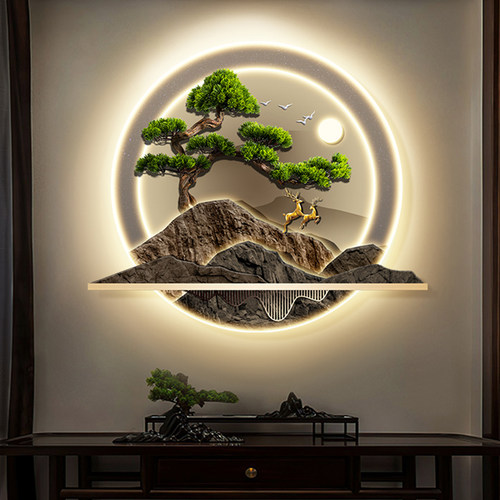 玄关走廊新中式LED灯画