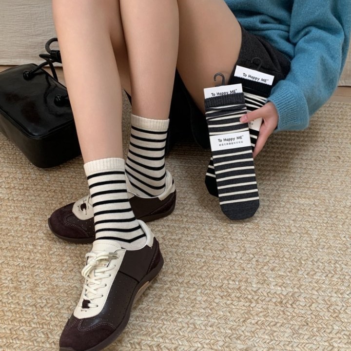 勃肯鞋羊毛袜子女秋冬款中筒袜20