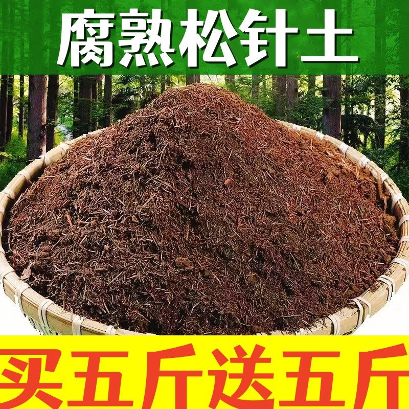 松针腐熟腐殖土有机营养土养花种菜专用土壤盆栽家用通用型腐叶土