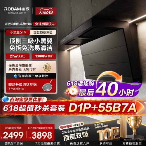 热销爆款！老板小黑翼D1P大吸力