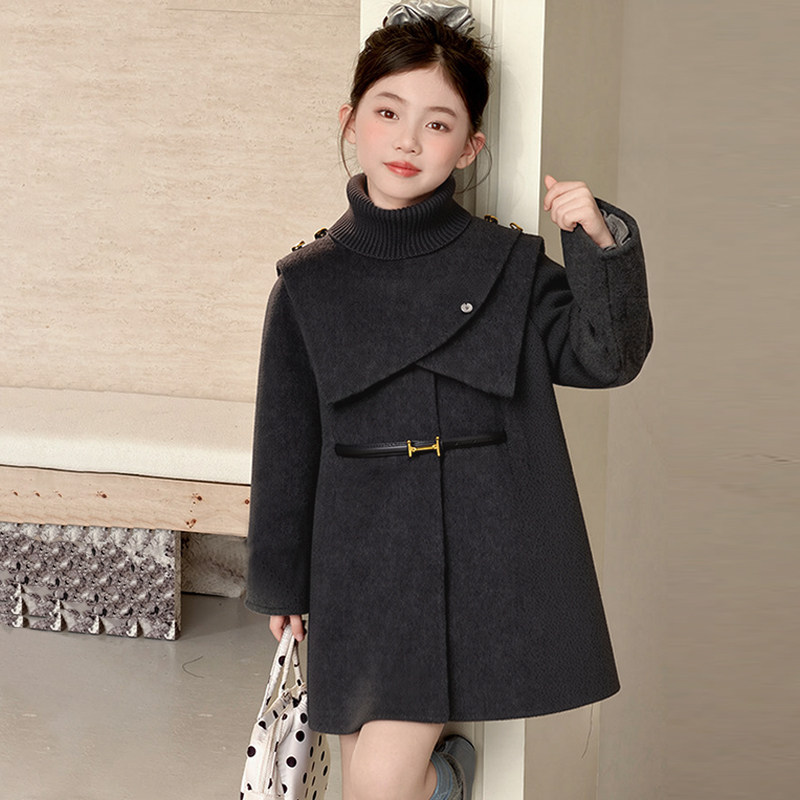 女童韩版毛呢大衣冬季2026新儿童中长款撞色时髦外套高级感拜年服,童装/婴儿装/亲子装,呢大衣,淘宝优惠券,粉丝福利购,淘宝优惠卷