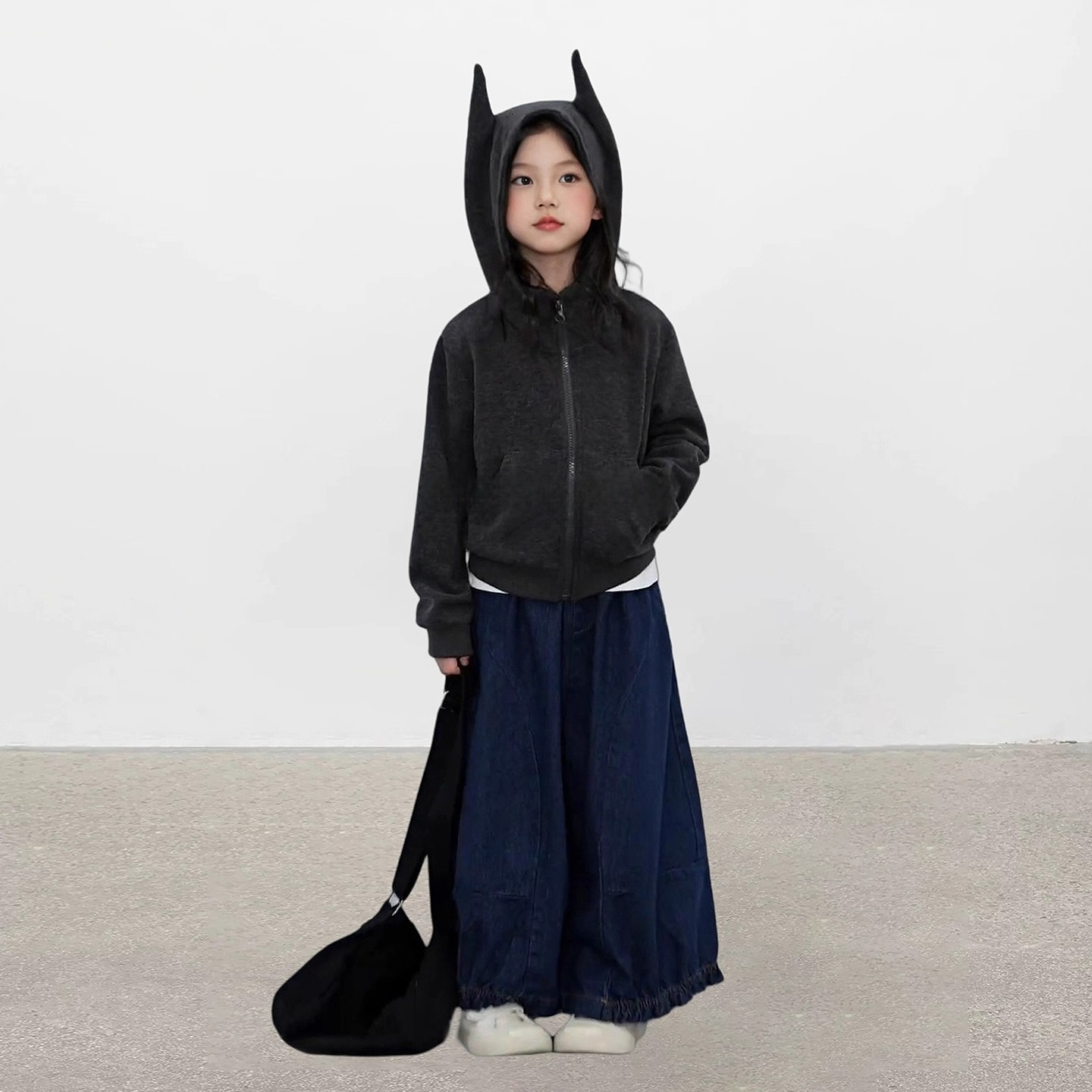 女童外套秋装2025新款洋气儿童连帽卫衣女孩秋季韩版百搭上衣夹克