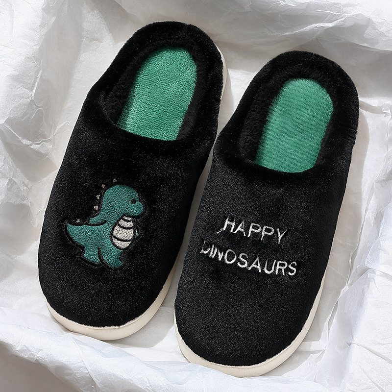 冬天棉拖鞋男保暖防滑毛毛拖鞋女卡通家居棉鞋室内棉拖鞋情侣款