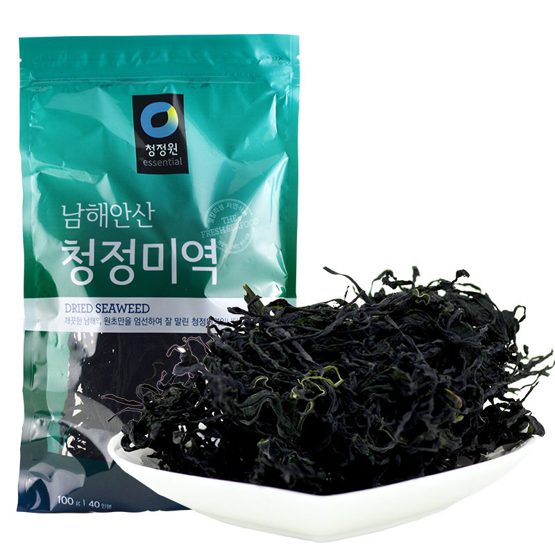 韩国进口 清净园干裙带菜 大酱汤用海菜干货 海带汤用原料100g
