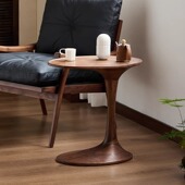 榫卯小户型床几全实木边几沙发边桌北美黑胡桃木小茶几卧室床头桌