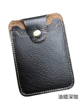 头层牛皮银行卡保护套两卡位卡包潮流时尚复古水牛皮公交卡套