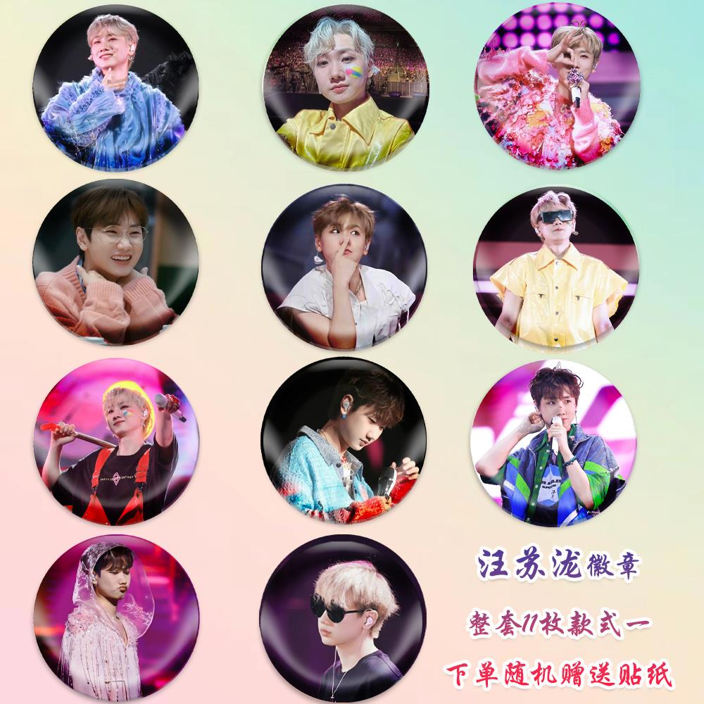 汪苏泷徽章明星吧唧马口铁钥匙扣书包挂件胸针diy谷子奶泷谷圈