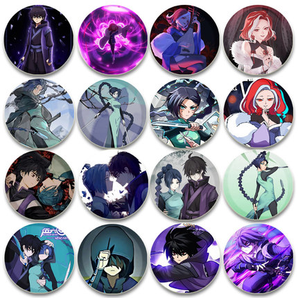 刺客伍六七周边吧唧青凤 伍六七 柒 梅花十三徽章谷子58mm马口铁