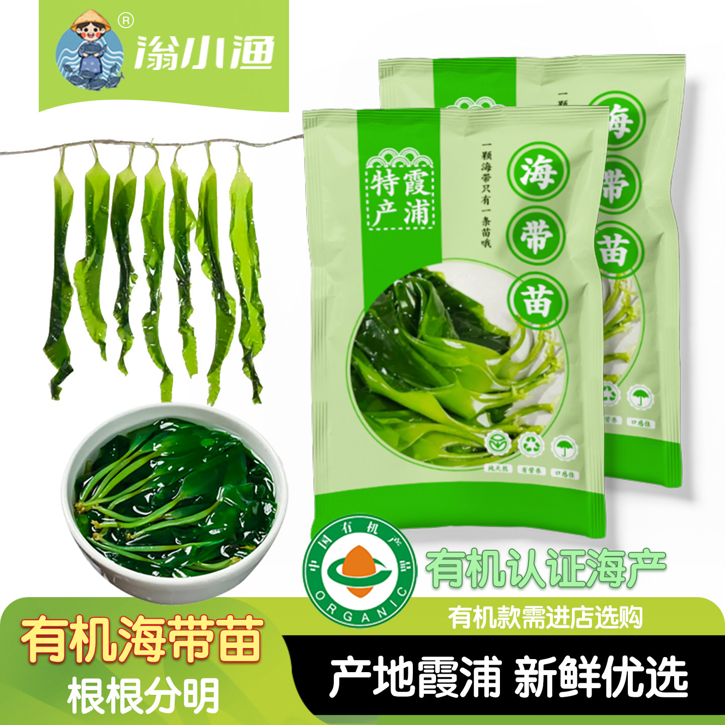 霞浦特产有机盐渍海带苗嫩海底捞同款非裙带菜火锅商用海带非特级