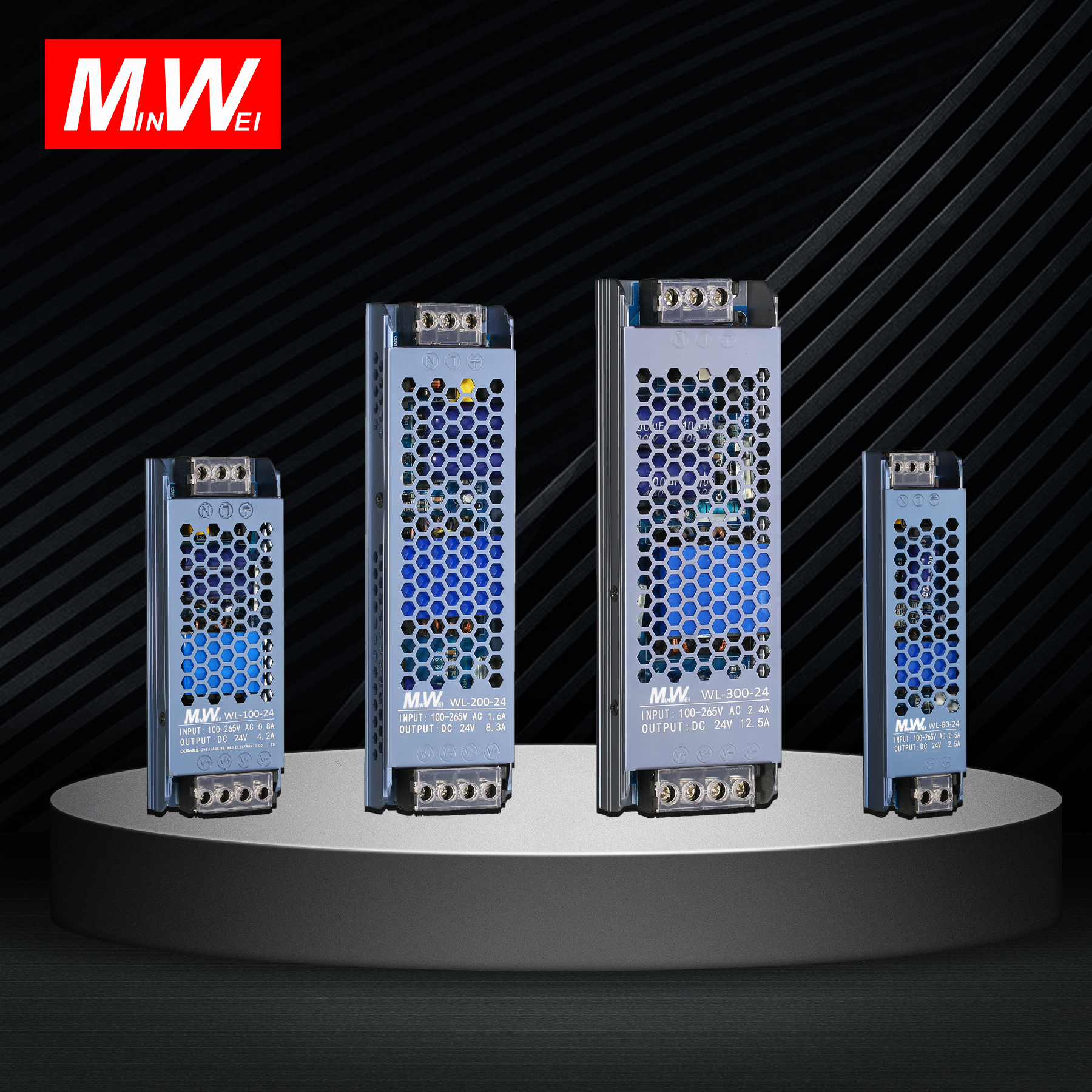 LED超薄12V长条开关电源24V灯带灯条发光字线性灯展示柜灯箱驱动