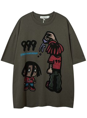 Summer Loose Print Crew  Neck Short Sleeves 宽松印花圆领短袖