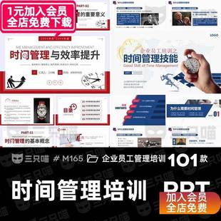 企业员工培训时间管理与效率提升课件四象限方法技能课程PPT模板