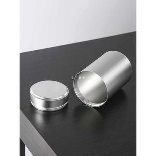 金属便携旅行小号茶叶罐螺口铝合金茶罐不锈钢小收纳盒大号茶