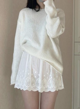卫衣打底神器假下摆蕾丝小屁帘女冬季遮屁股内搭裙子叠穿半身短裙