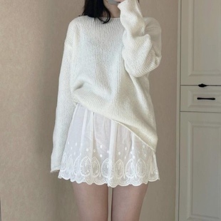 卫衣打底神器假下摆蕾丝小屁帘女冬季遮屁股内搭裙子叠穿半身短裙