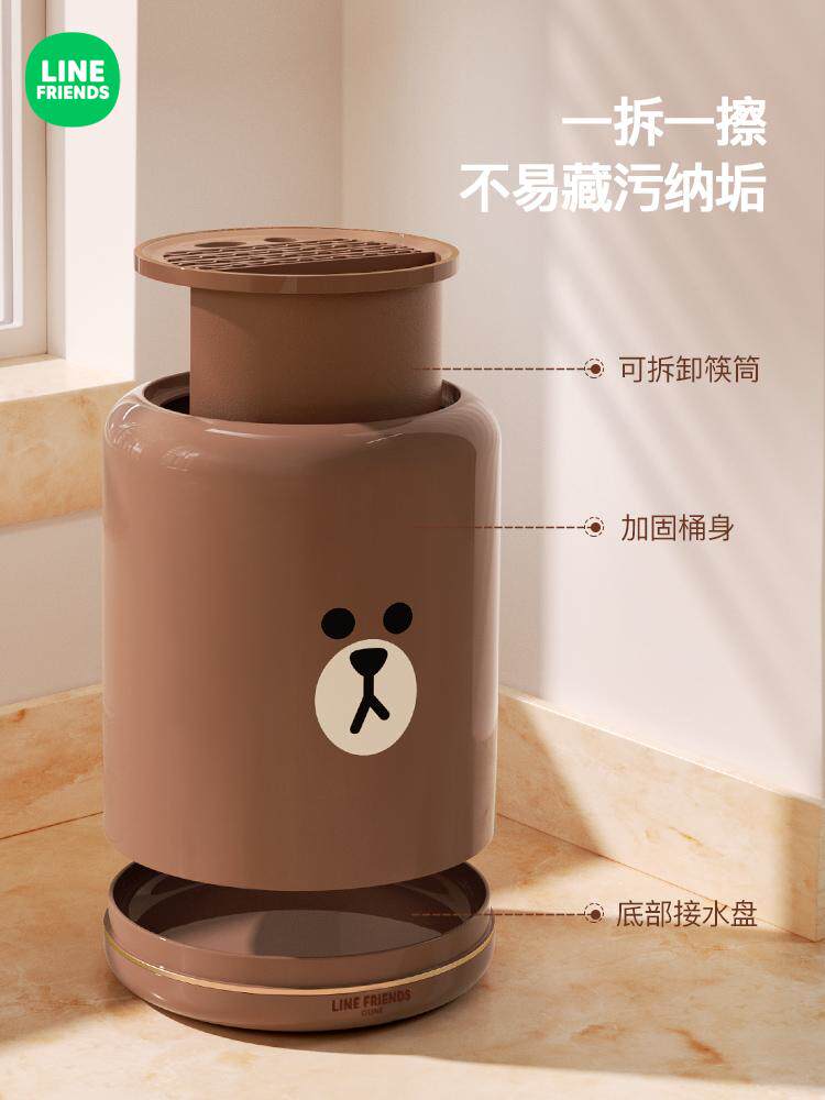 线友刀架旋转储物架厨房专用厨刀桶储物多功能沥干筷子笼