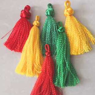 鞭穗红穗装饰穗子穗头鞭把手配饰红穗子钢鞭麒麟鞭健身鞭响鞭甩鞭