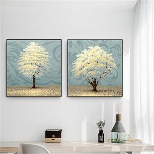 电表箱装饰画遮挡电闸配电强弱电箱组合套装上下两联双联二三餐厅