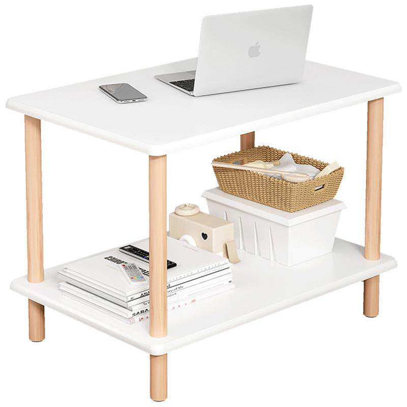 桌下收纳神器办公室打印机置物架落地家用双层工位柜书桌旁小书架