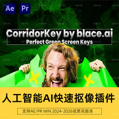 AE/PR插件 CorridorKey V1.3.54 Win人工智能AI快速抠像