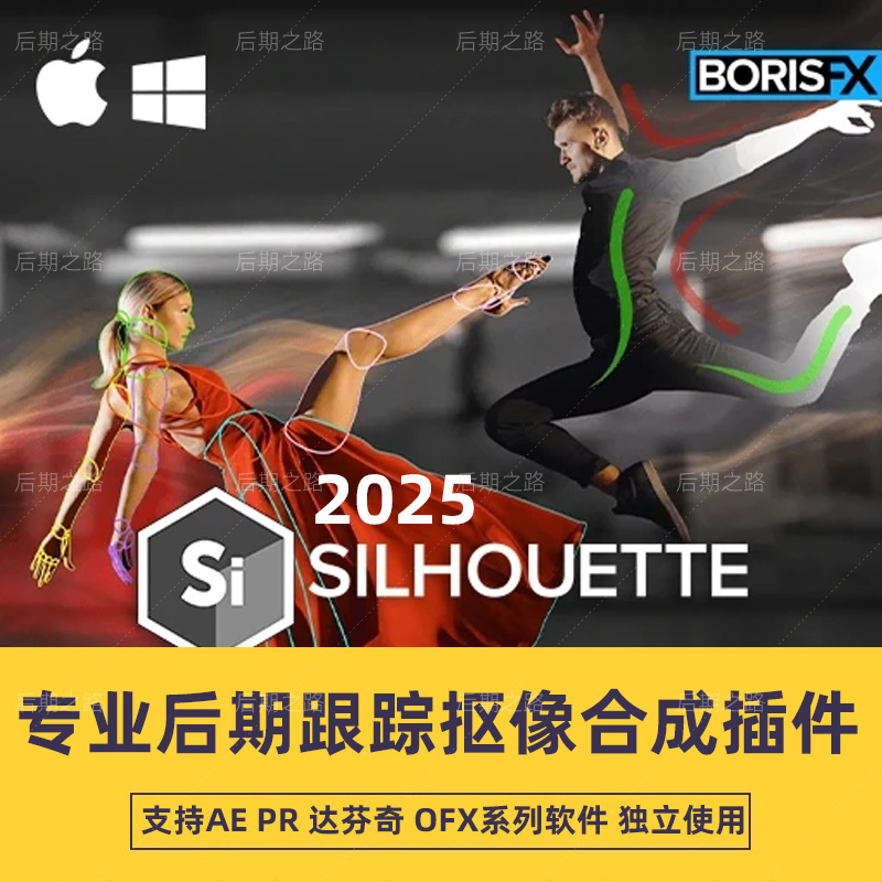 AE/PR插件Silhouette2025.5.0影视后期ROTO抠像合成软件win/mac