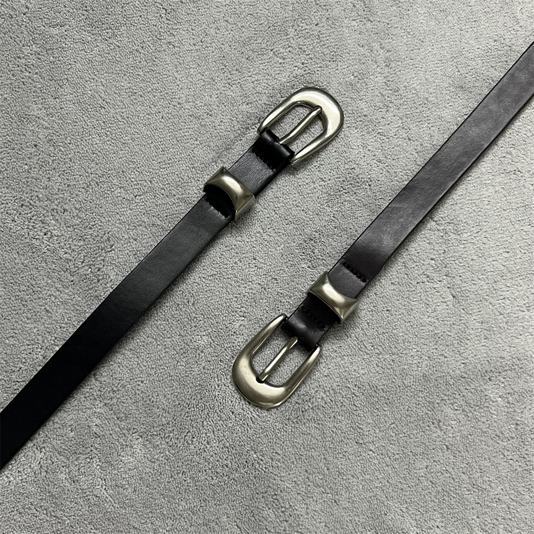 潮流韩版INS文艺青年范银色针扣男女士装饰腰带时尚搭配做旧服饰