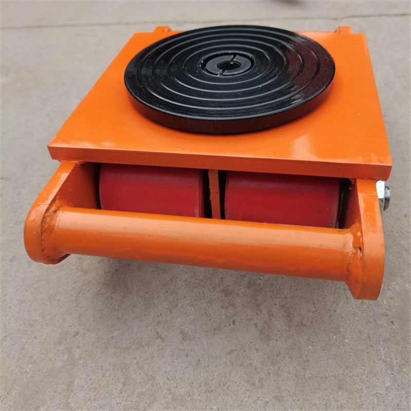 4轮6T防滑搬运小坦克定向重物移位器转向PU轮6吨手动杆可拆卸