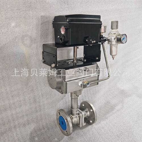 气动智能调节低温球阀 低温196℃法兰球阀 型号BLQ641F-16P