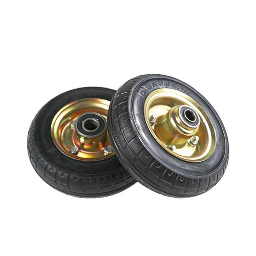 大进静音橡胶轮8寸2.50-4实心轮子手推车轮胎重型平板车工业脚轮