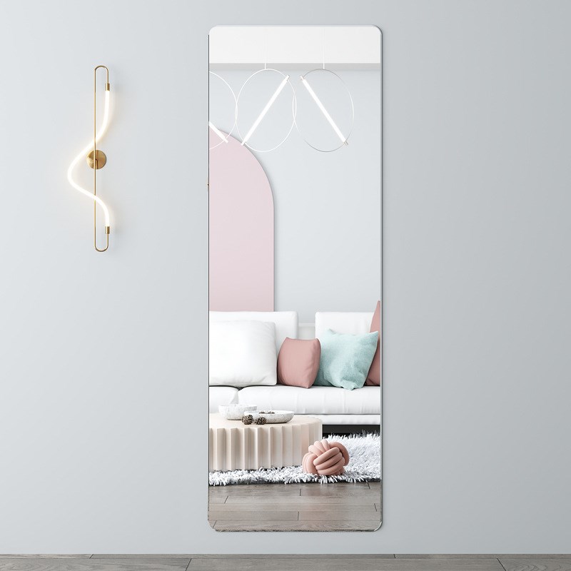 镜子贴墙自粘无框全身镜家用壁挂式穿衣镜卧室粘贴镜试衣镜贴纸