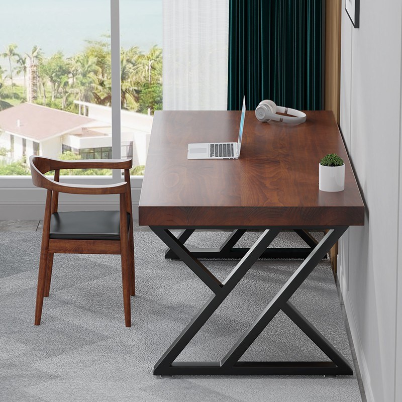纯实木电脑办公桌子学习桌椅简约女孩单人小型经理电竞简易约书桌