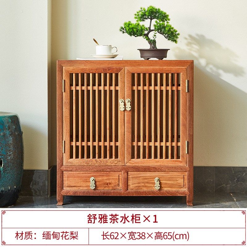 明式家具缅甸花梨木正方形方桌红木小茶几中式小方几客厅边桌