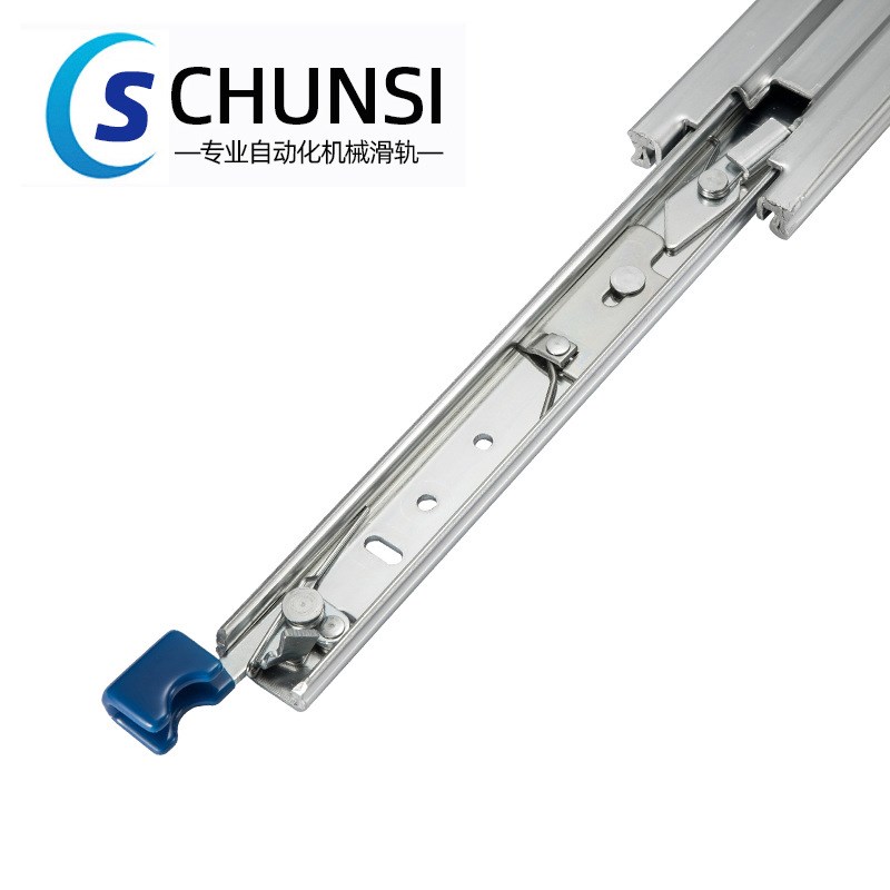 76宽三节带锁重型房车改装加厚钢珠工业承重自锁滑轨轨道导轨路轨