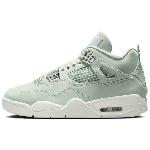 Jordan AJ4 Seafoam Basketball Shoes Green Beige Women