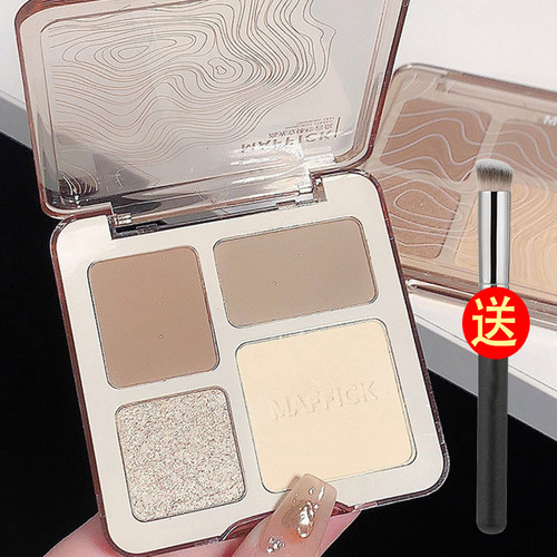 Maffick高光一体盘女四色修容盘
