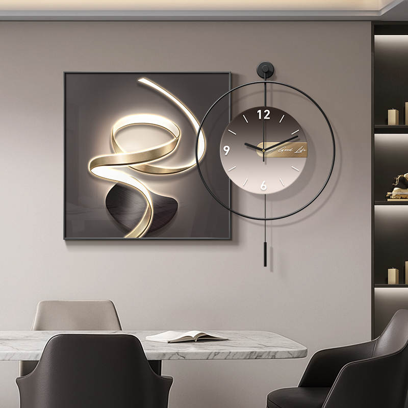 石来运转餐厅装饰画轻奢高