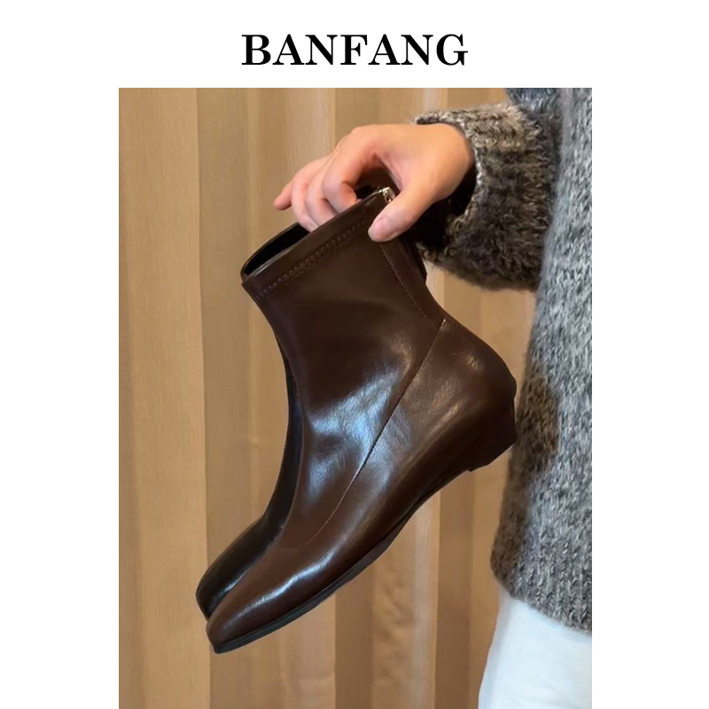 BANFANG女鞋2.5cm弹力瘦瘦靴