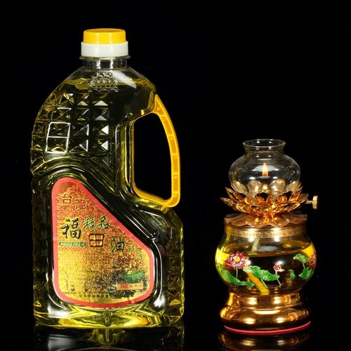 2L台湾福田油环保无烟 精品供佛灯油水晶液体酥油 供佛油灯长明灯