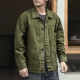 格蓝鹿 Джинсовая мужская осенняя ретро куртка, в американском стиле