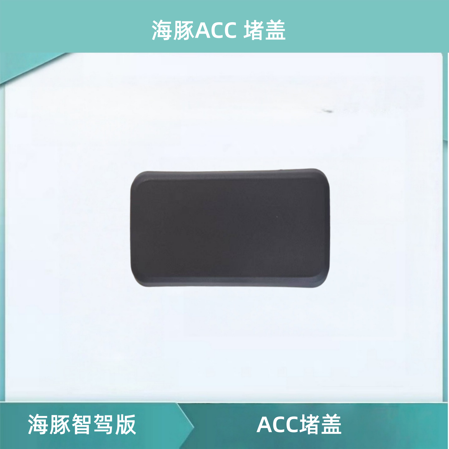 适用于比亚迪海豚智驾版ACC堵盖装饰板,前杠雷达堵盖车头盖板