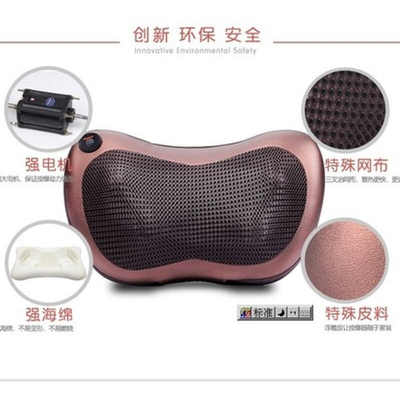 新款汽车按摩头枕电动颈枕家用车载M全身按摩靠垫车用护颈枕按摩