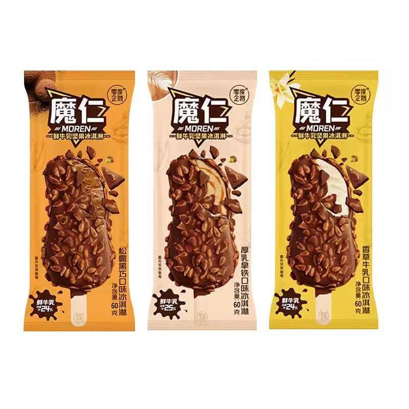 零度企鹅魔仁松露黑巧坚果脆皮图片
